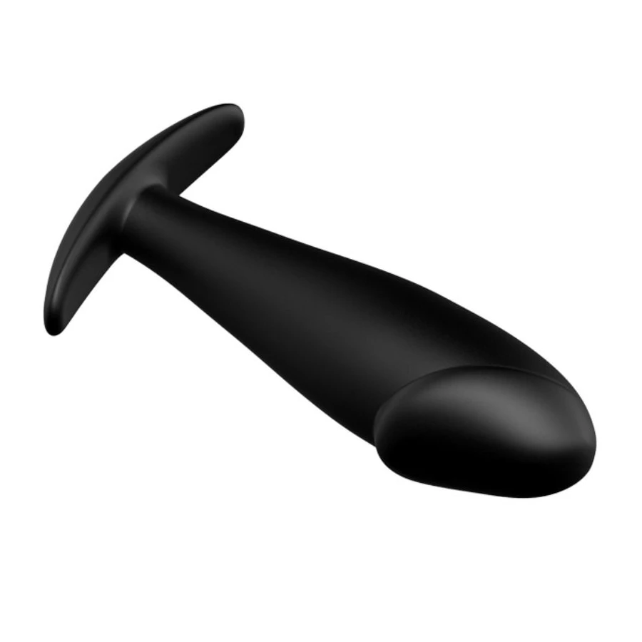 PRETTY LOVE - SILICONE ANAL PLUG PENIS FORM AND 12 VIBRATION MODES BLACK
